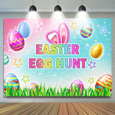 Bunt Ester Ei Jagd Glücklich Urlaub Hintergrund